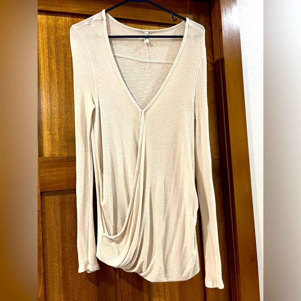 Off white, XS free people, lightweight sweater.